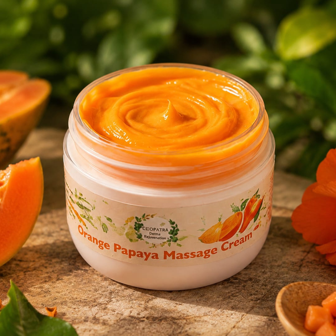 Cleopatra Orange papaya massage cream